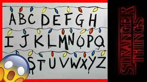 Stranger Things Alphabet Wall On Canvas Step By Step Acrylic Painting