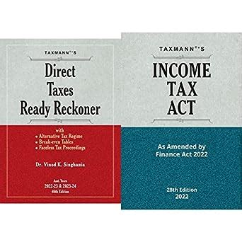 Buy Taxmann S Direct Taxes Ready Reckoner Dtrr A Y