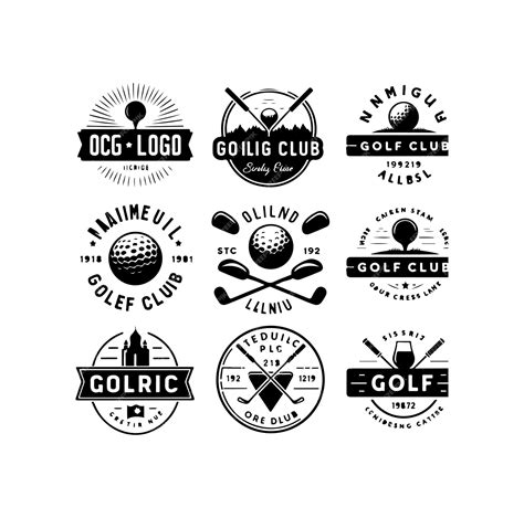 Premium Vector | Set of golf club logos labels and emblems