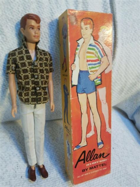 1960s Vintage Allan Barbie Doll Original Box Mattel Hes Kens Buddy