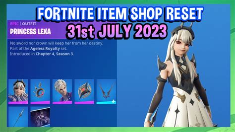 New Princess Lexa Prince Orin Crew Pack Fortnite Item Shop Reset