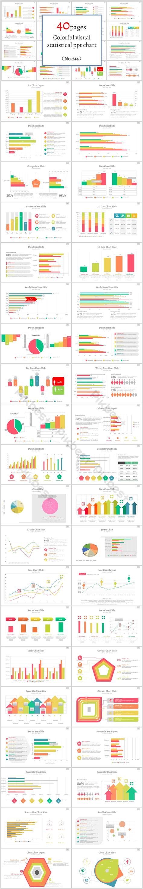 Colorful General Business Visualization Data Analysis Statistics Ppt