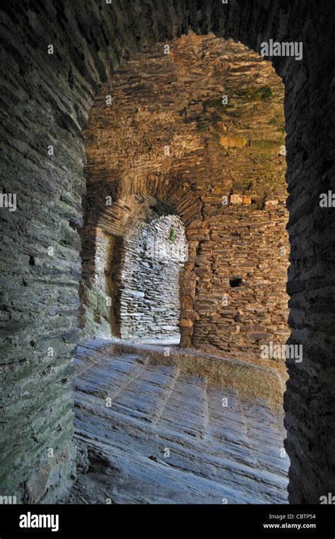 Corridors And Passageway In Medieval Castle In La Roche En Ardenne