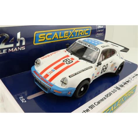 Scalextric C Porsche Carrera Rsr Th Lemans Slot Car