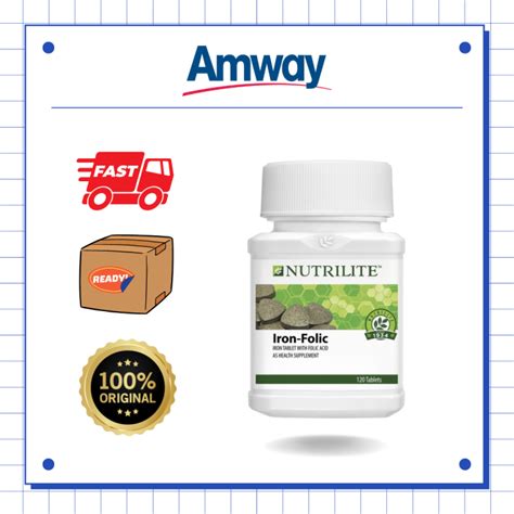 READY STOCK Amway Nutrilite Iron Folic 120 Tab Lazada