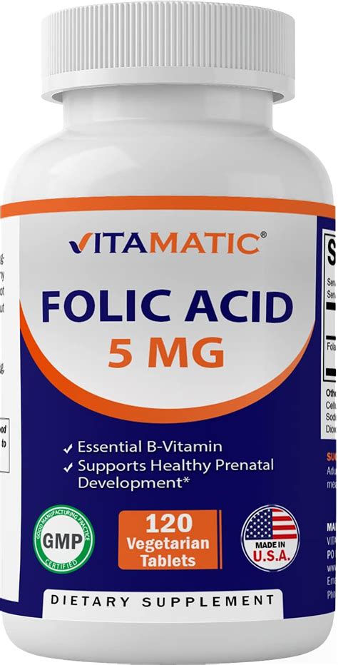 Amazon Nature Made Folic Acid 400 Mcg Tablets 250 Count Pack