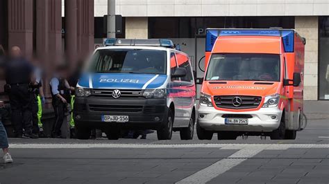 Verdächtige Person im Gleis im Bonner Hauptbahnhof zwangseingewiesen