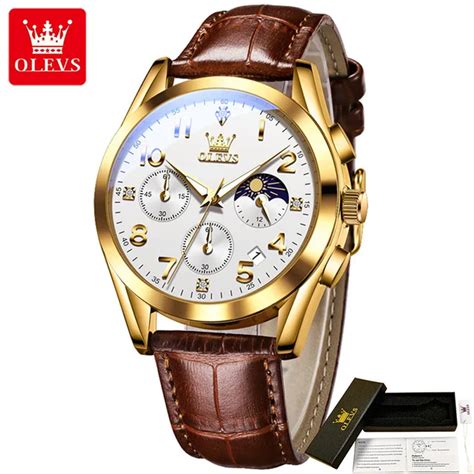 Olevs 2890 Gold White Watch Price In Bangladesh Olevs Bangladesh