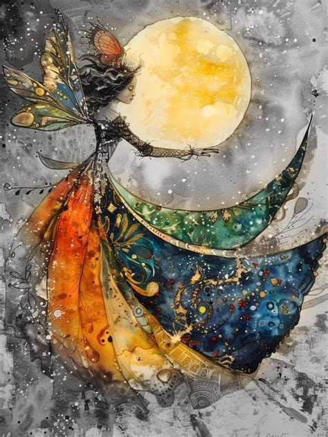 Pin By Dawn Washam🌹 On Moon Light Star Bright 2 Whimsical Art