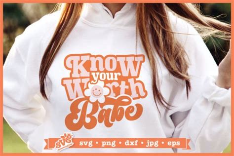 Know Your Worth Babe Mental Health SVG Graphic By Svgbee Creative Fabrica