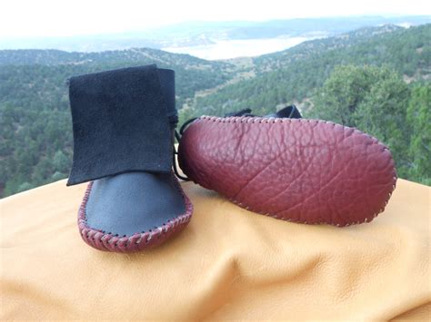 Moccasins Ankle Wrap Custom Made To Order Black Elk Hide