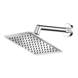 Chuveiro Cromado Ducha Inox Quadrada Slim X Bra O De Parede