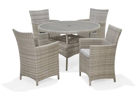 Aruba 4 Seat Dining Set Rattan Garden Furniture Polhill Garden Centre