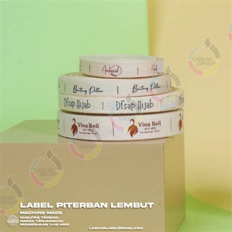 Jual 1 3cm Piterban Import Label Baju Label Hijab Label Masker