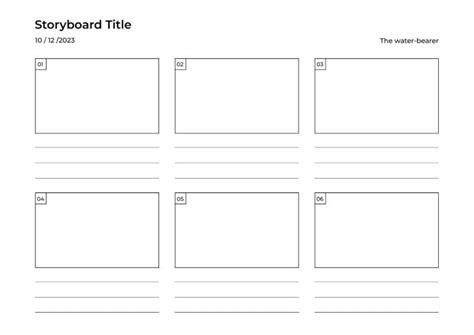 Design This Simple 9 Frames Blank Storyboard Template In Minutes