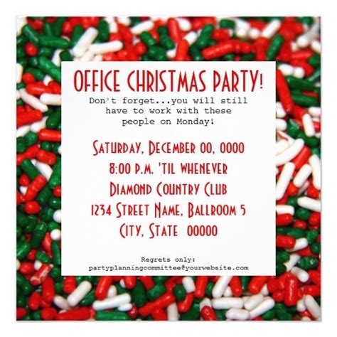 Office Christmas Party Invitations Zazzle Office Holiday Party