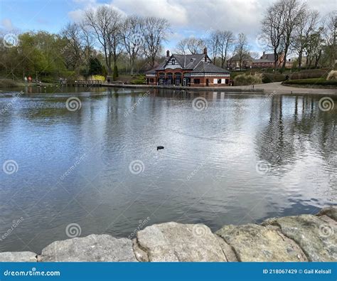 Alexandra Park Boating Lake Oldham Editorial Stock Image Image Of