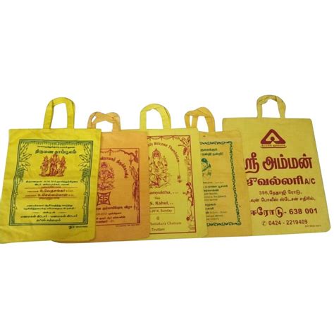 Loop Handle Handled Printed Cotton Carry Bag Capacity 20 Kg Size