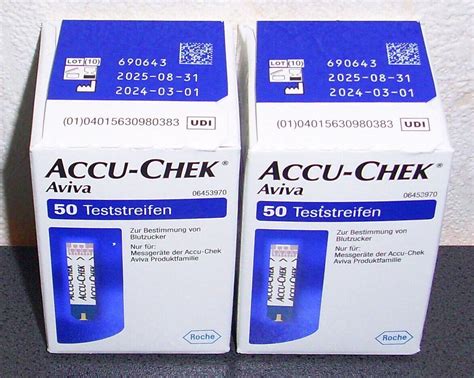 Aviva Accu Chek Diabetes Blutzucker Teststreifen 100 Stk PZN 06114963