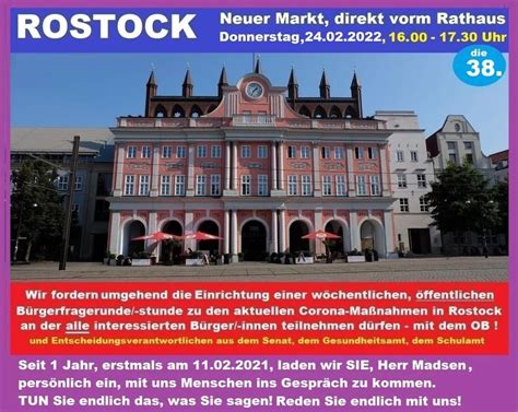 Live Kundgebung Aus Rostock Ob Zum X Zum Gespr Ch Mit