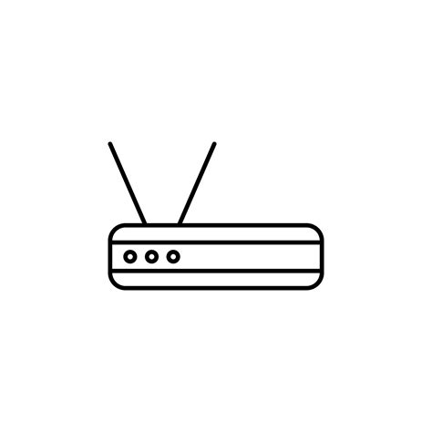 Router Line Vector Icon Illustration 23197524 Vector Art At Vecteezy