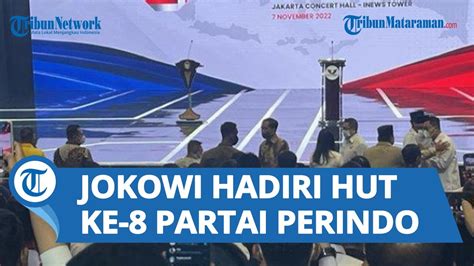 Presiden Joko Widodo Hadiri Hut Ke Partai Perindo Dan Disambut Oleh