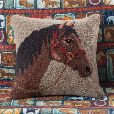 Cozy Wool Throw Pillows for Fall - Horses & Heels