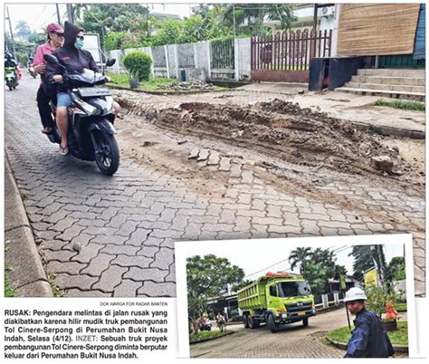 Terdampak Proyek Tol Cinere Serpong Warga Tutup Akses Truk