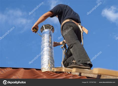 Installation of ventilation systems — Stock Photo © mkuchina #157357352