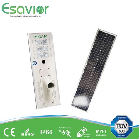 Led W Integrated All In One Solar Street Garden Wall Lamp