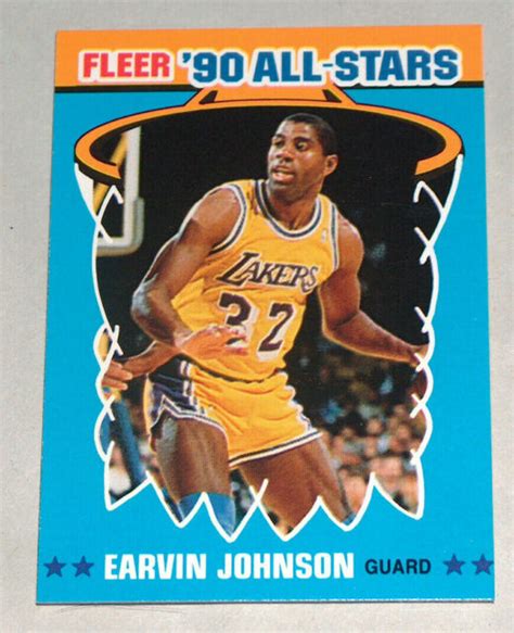 1990 Fleer 4 Magic Earvin Johnson LA Lakers 90 All Star NBA