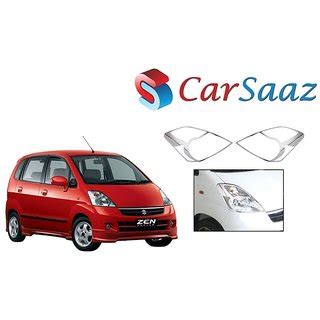 Buy Carsaaz Head Light Molding Chrome For Maruti Suzuki Zen Estilo