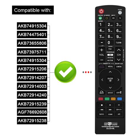 Nettech New LG AKB72915239 Universal Remote Control For All LG Brand TV