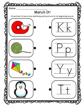 Beginning Sound Activities Bundle By Caitlin Natale TPT