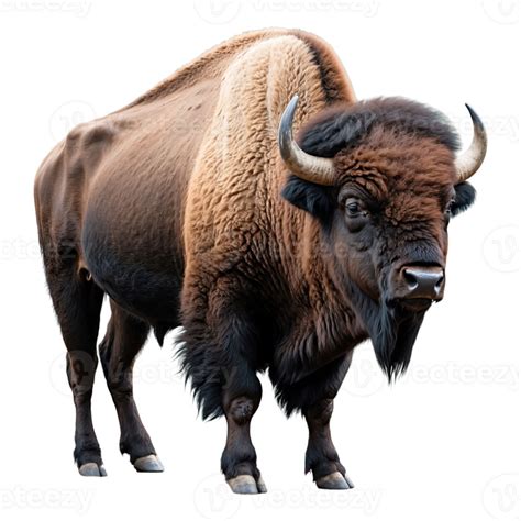 Ai Generated Bison Isolated On Transparent Background 36398172 Png