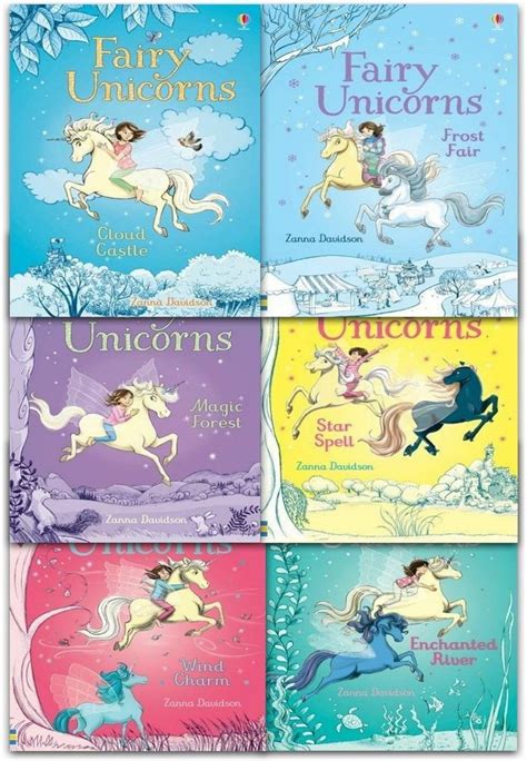 Usborne Fairy Unicorns 6 Books Collection Set By Zanna Davidson Star Spell Unicorn Books