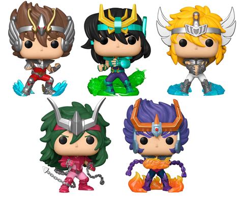 Funko Pop Cavaleiros Do Zodiaco Saint Seiya Set De Personagens