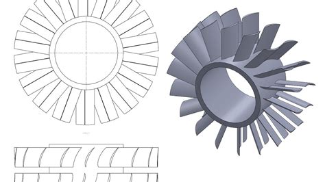 Turbine In Solidworks Tutorial Youtube