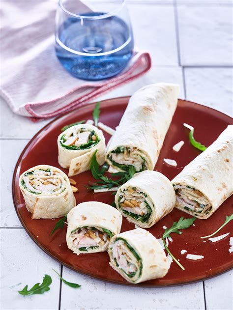 Wraps Met Kip En Groenten Crème Fraîche