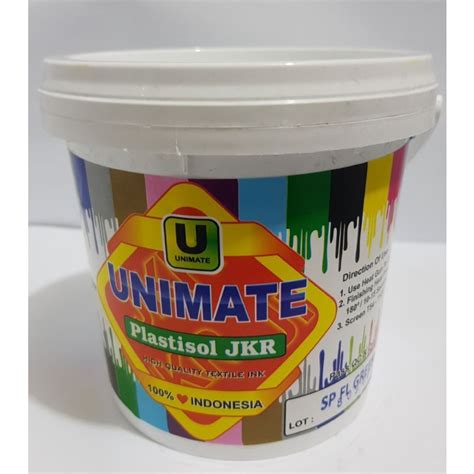 Jual Plastisol Unimate Jkr Sp Fl Green Kg Shopee Indonesia