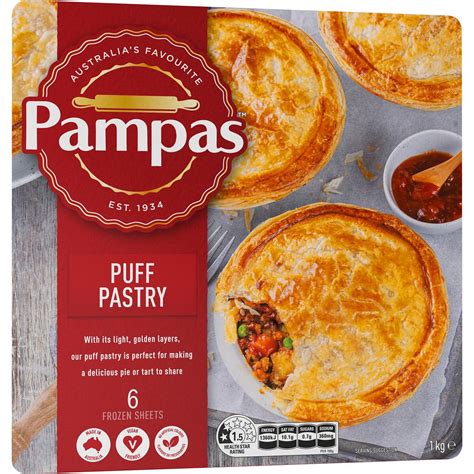 Pampas Puff Pastry Ready Rolled 6 Sheets Woolworths