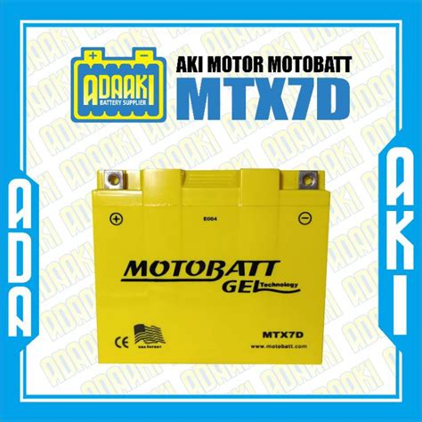 Jual Aki Motobatt Mtx D Motor Scorpio Nouvo Tiger Shopee Indonesia