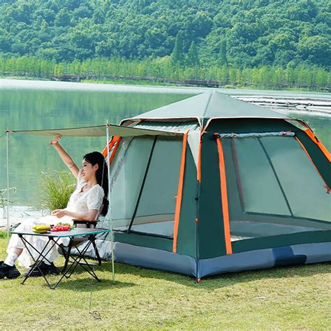 Automatic Quick Open Tent With Canopy Automatic Camping Tent Waterproof