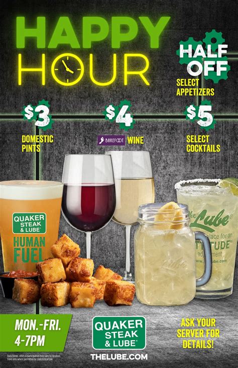 Happy Hour - Quaker Steak & Lube