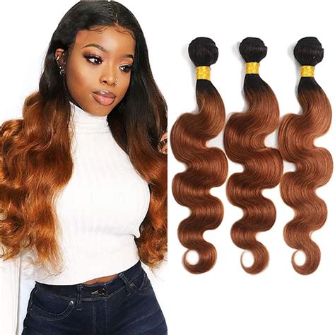 Amazon Biottihair Brown Bundles Ombre Bundles Human Hair 1B 30