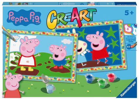 Ravensburer Creart Serie Junior Peppa Pig Kit Dipingere Con I