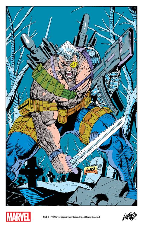 Themarvelproject Cable By Rob Liefeld In A Pin Up From X Force