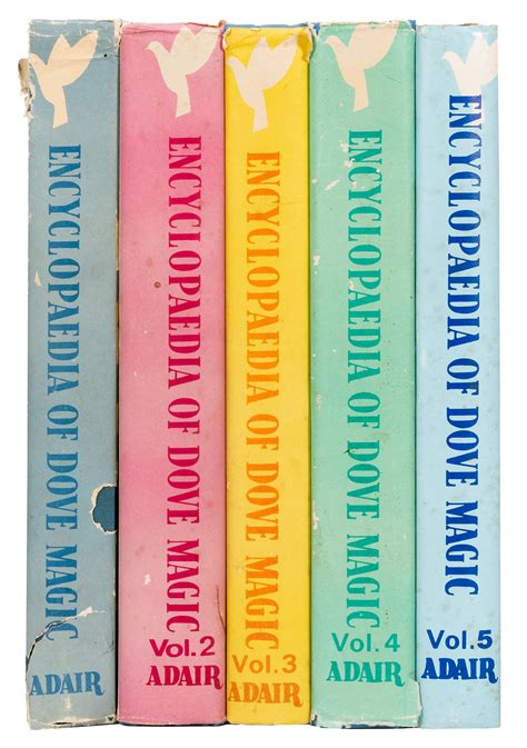 Lot Detail Adair Ian The Encyclopedia Of Dove Magic Vols 1 5 Bi