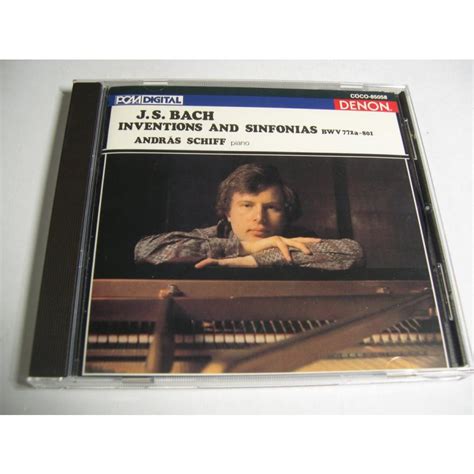 Bach Inventions And Sinfonias Andras Schiff Cd Gmg 4988001101994good Music Garden 通販