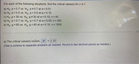 Solved 3 For Each Of The Following Situations Find The